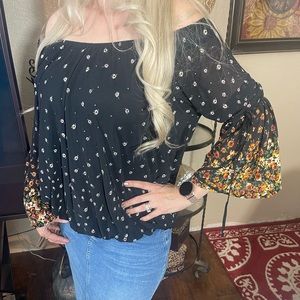 Ember Floral women's shirt.          T4